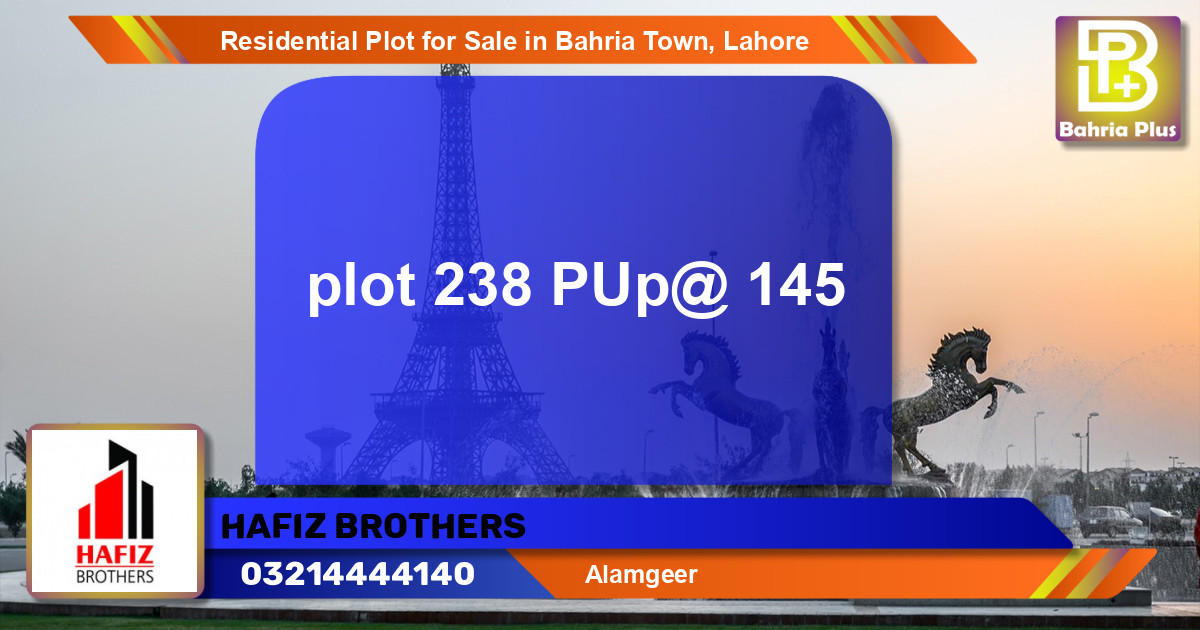 Residential Plot for Sale in Bahria Town, Lahore - (BP-121463)