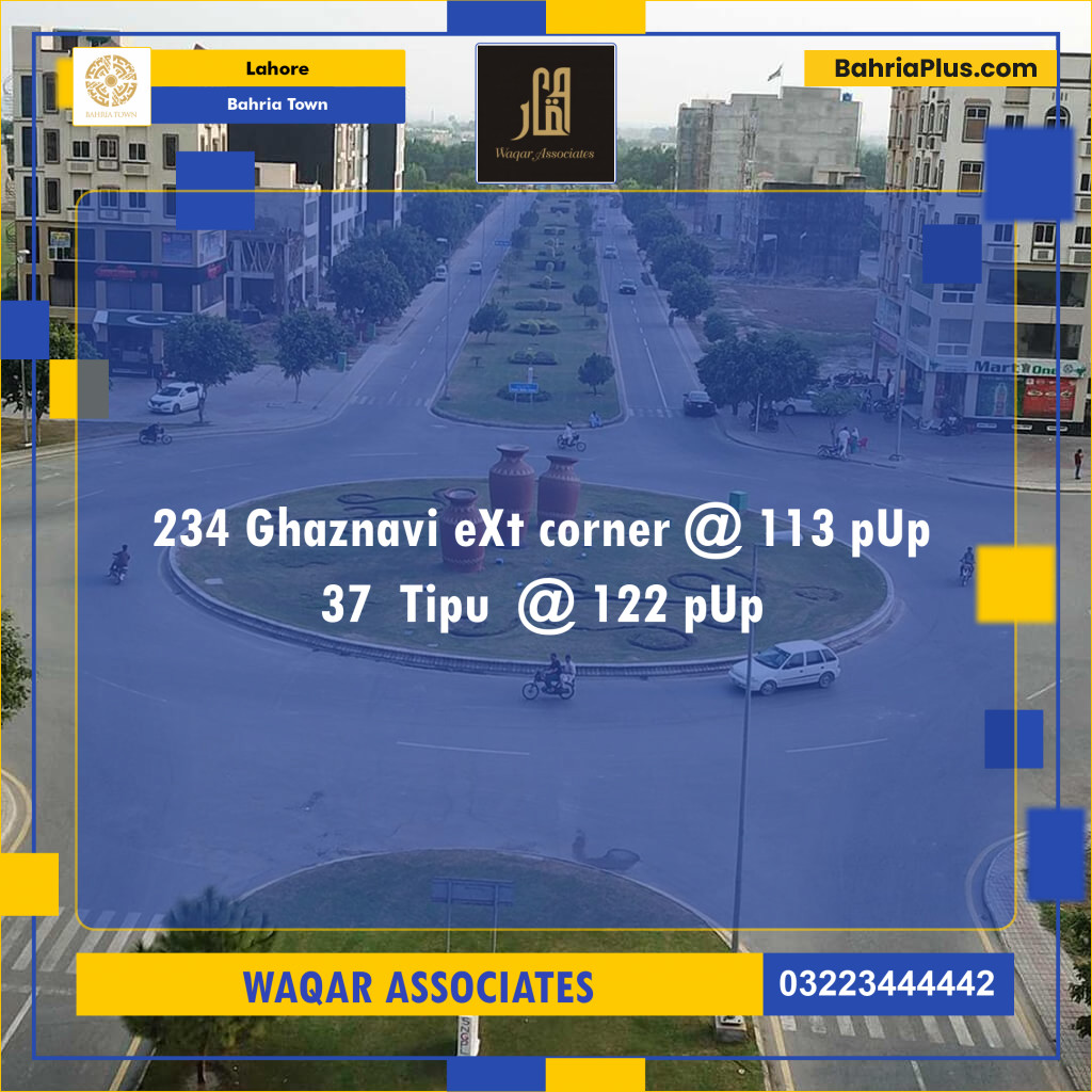 Residential Plot for Sale in Sector F - Ghaznavi Ext. Block -  Bahria Town, Lahore - (BP-121501)