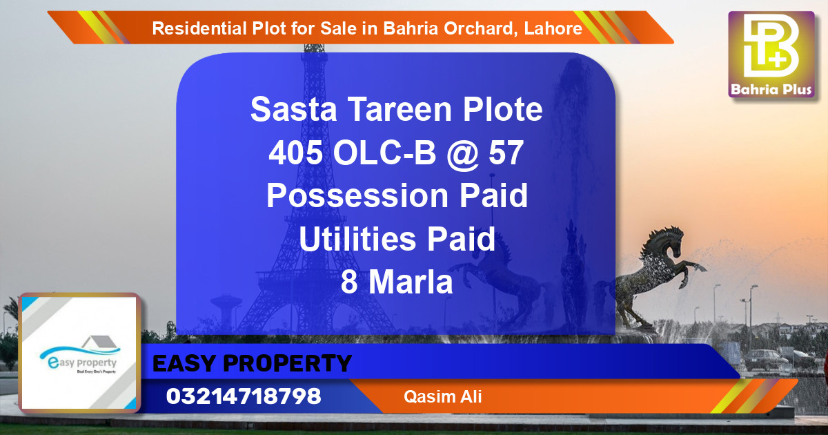 Residential Plot for Sale in OLC-B Block -  Bahria Orchard, Lahore - (BP-121597)