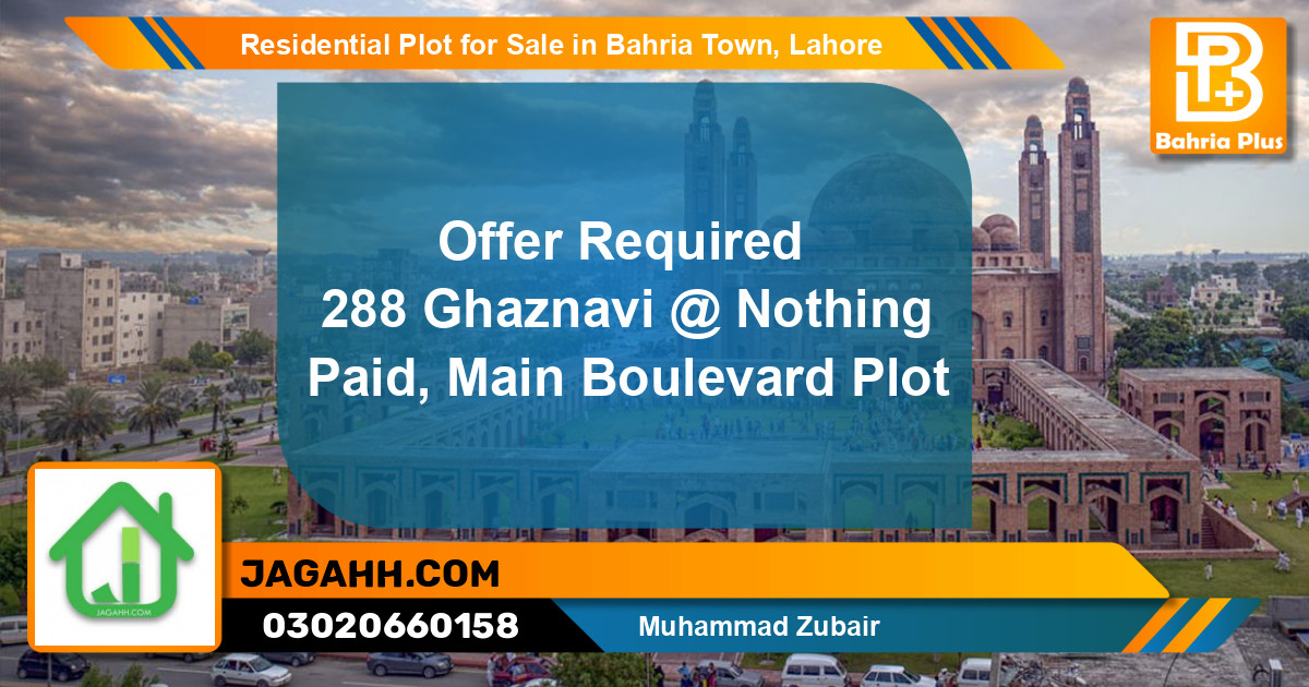 Residential Plot for Sale in Bahria Town, Lahore - (BP-121779)