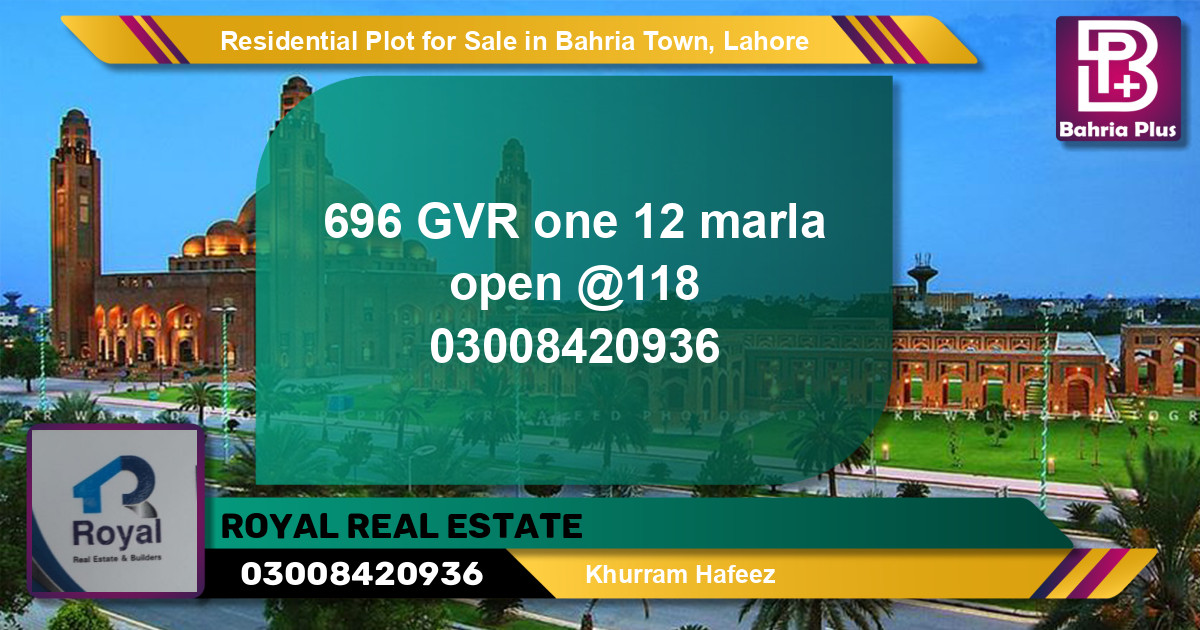 Residential Plot for Sale in Golf Phase 1 -  Bahria Town, Lahore - (BP-121851)