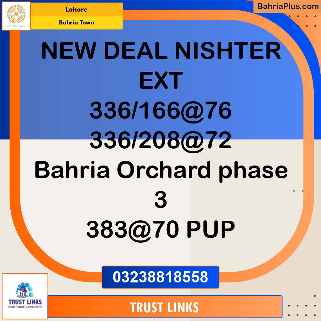 Residential Plot for Sale in Sector E - Nishtar Block -  Bahria Town, Lahore - (BP-121896)