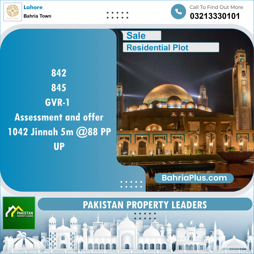 Residential Plot for Sale in Golf Phase 1 -  Bahria Town, Lahore - (BP-121926)