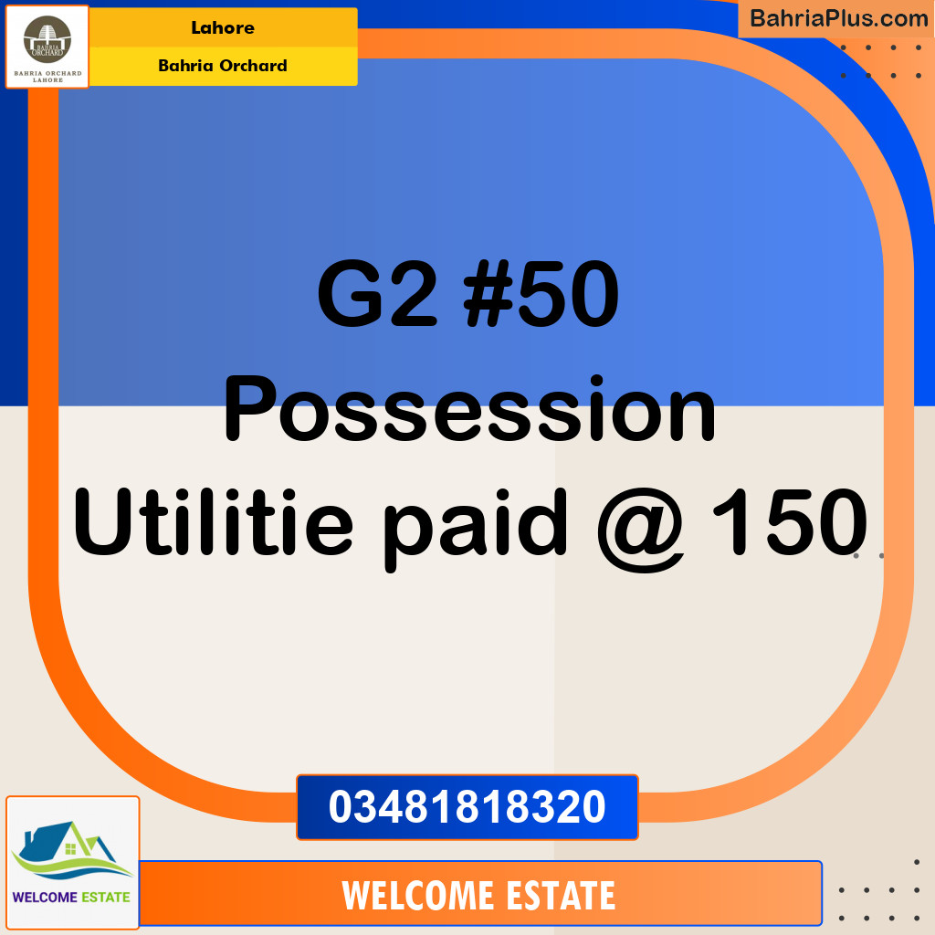 Residential Plot for Sale in Phase 4 - G2 Block -  Bahria Orchard, Lahore - (BP-122024)