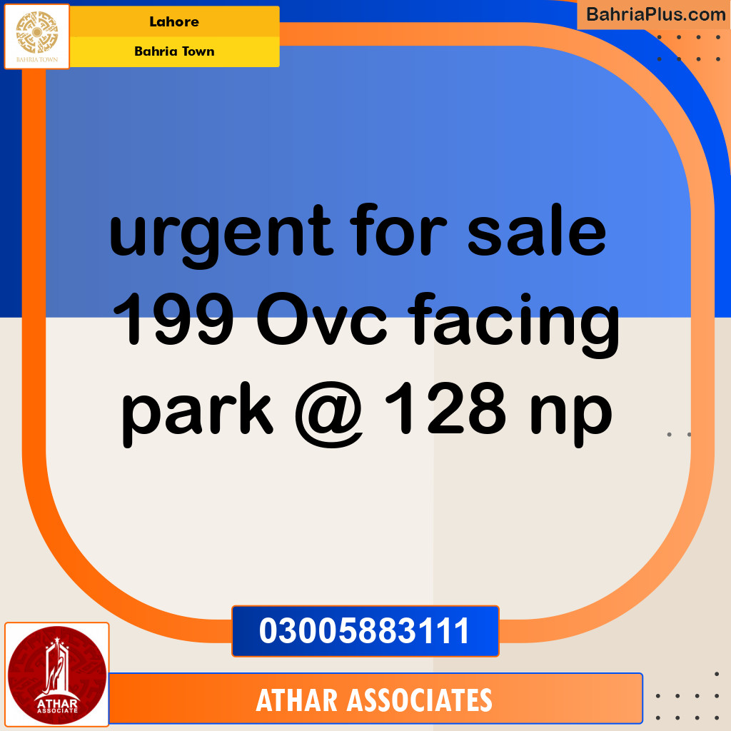 Residential Plot for Sale in Overseas C -  Bahria Town, Lahore - (BP-122162)