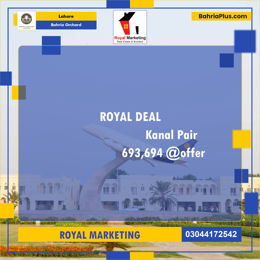 Residential Plot for Sale in Bahria Orchard, Lahore - (BP-122166)