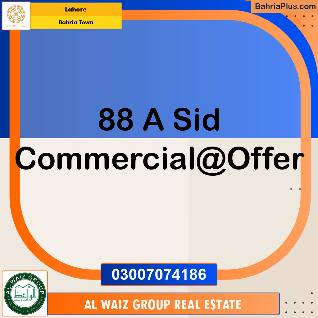 Commercial Plot for Sale in Bahria Town, Lahore - (BP-122298)