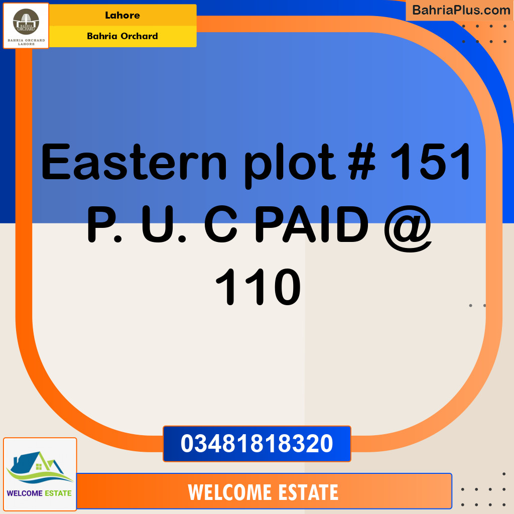 Residential Plot for Sale in Bahria Orchard, Lahore - (BP-122347)