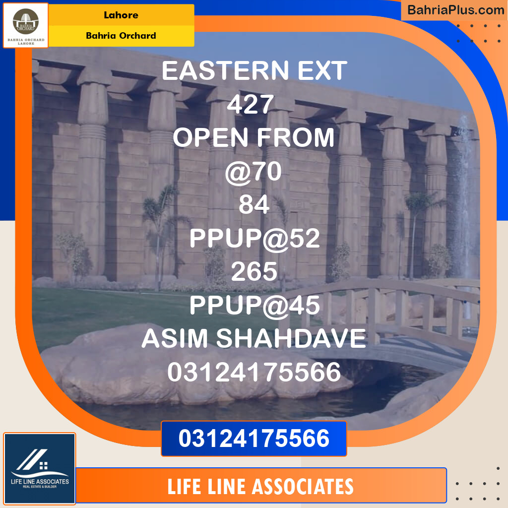 Residential Plot for Sale in Bahria Orchard, Lahore - (BP-122520)