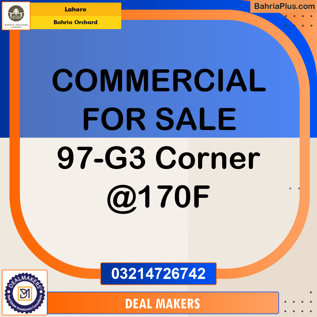 Residential Plot for Sale in Phase 4 - G3 Block -  Bahria Orchard, Lahore - (BP-122818)