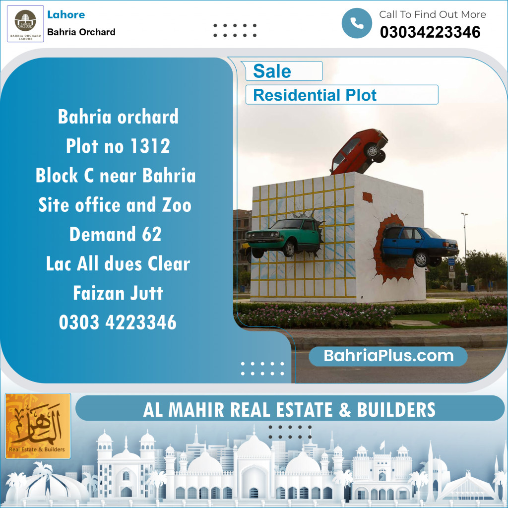 Residential Plot for Sale in Bahria Orchard, Lahore - (BP-122899)