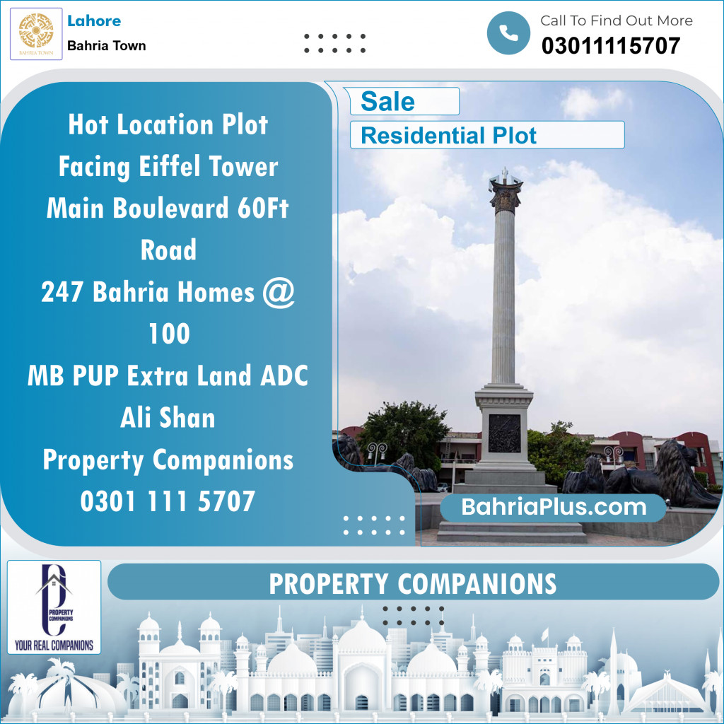 Residential Plot for Sale in Bahria Town, Lahore - (BP-122942)