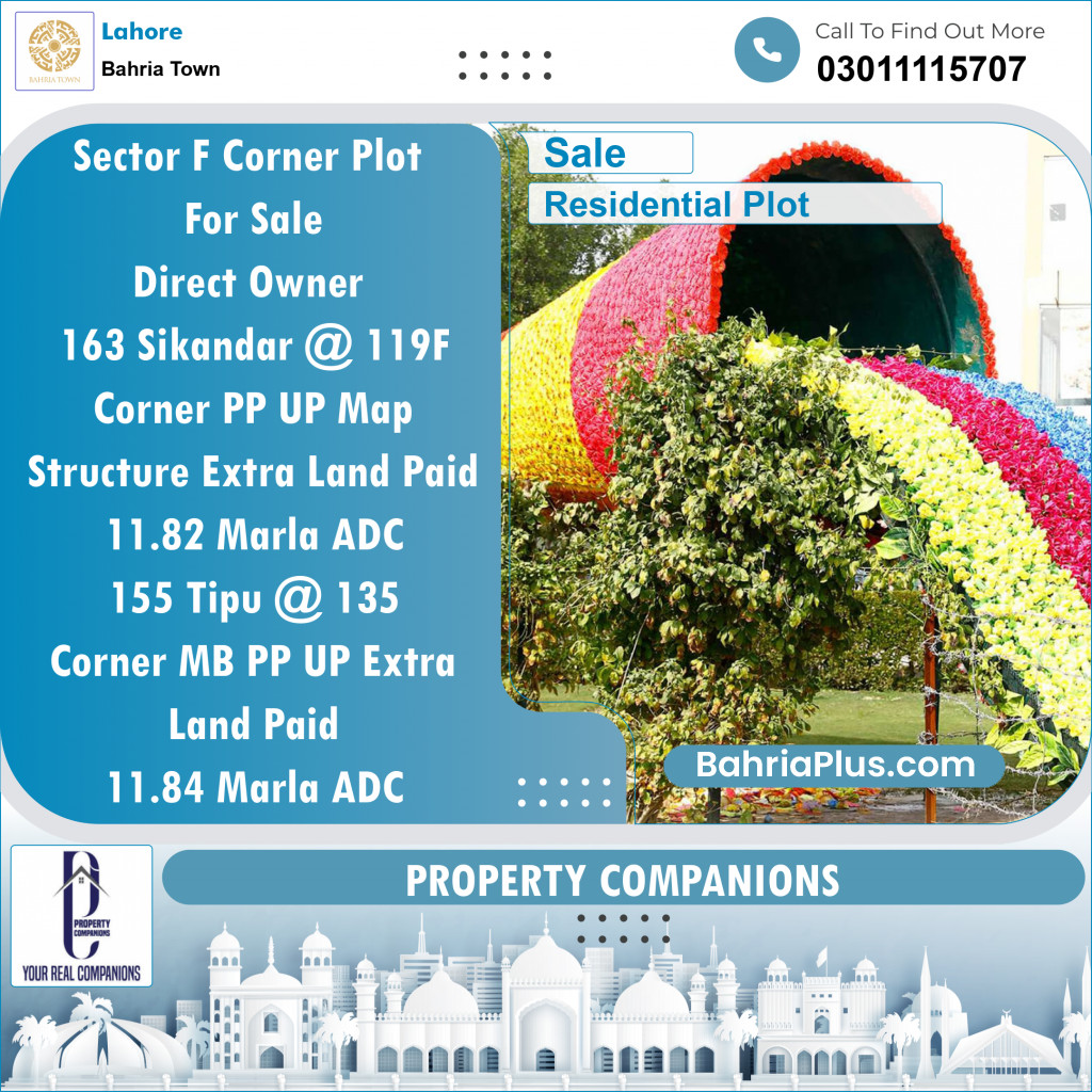 Residential Plot for Sale in Bahria Town, Lahore - (BP-122947)