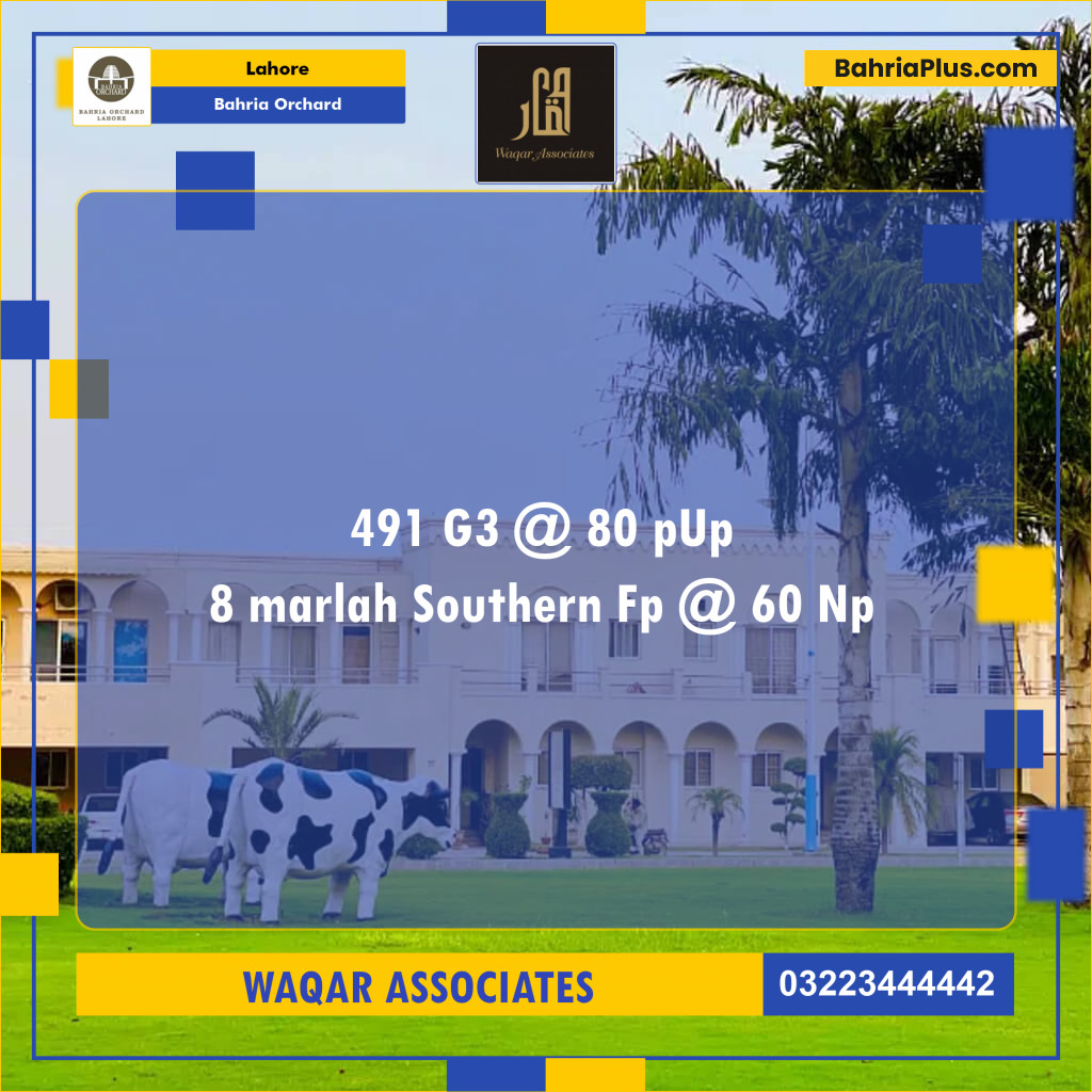 Residential Plot for Sale in Bahria Orchard, Lahore - (BP-122998)