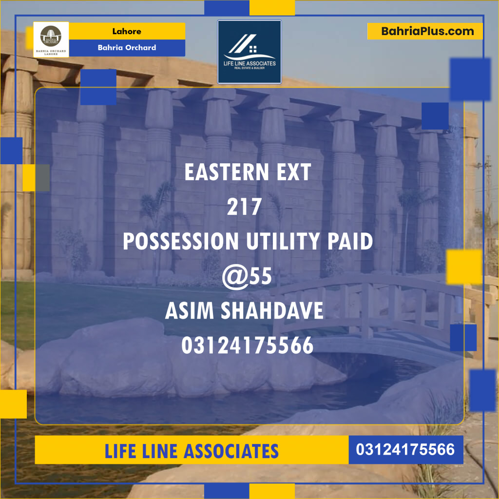 Residential Plot for Sale in Bahria Orchard, Lahore - (BP-123016)