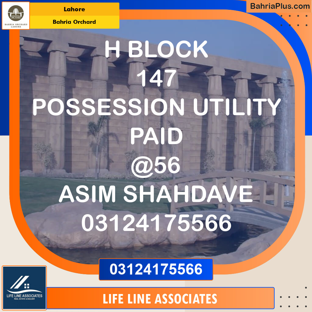 Residential Plot for Sale in Bahria Orchard, Lahore - (BP-123017)