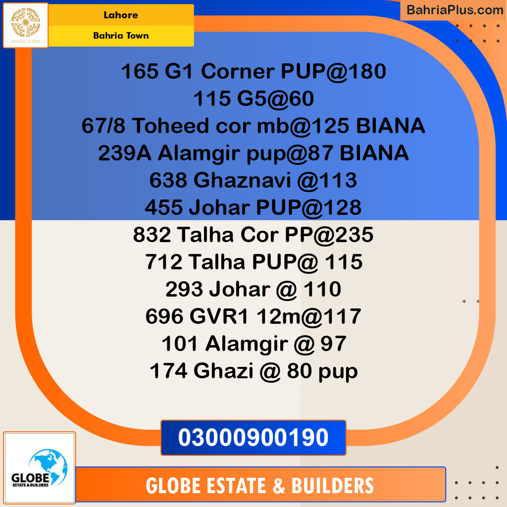 Residential Plot for Sale in Golf Phase 1 -  Bahria Town, Lahore - (BP-123395)