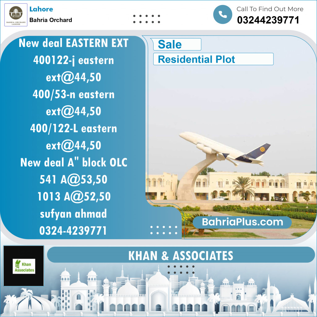 Residential Plot for Sale in Bahria Orchard, Lahore - (BP-123504)