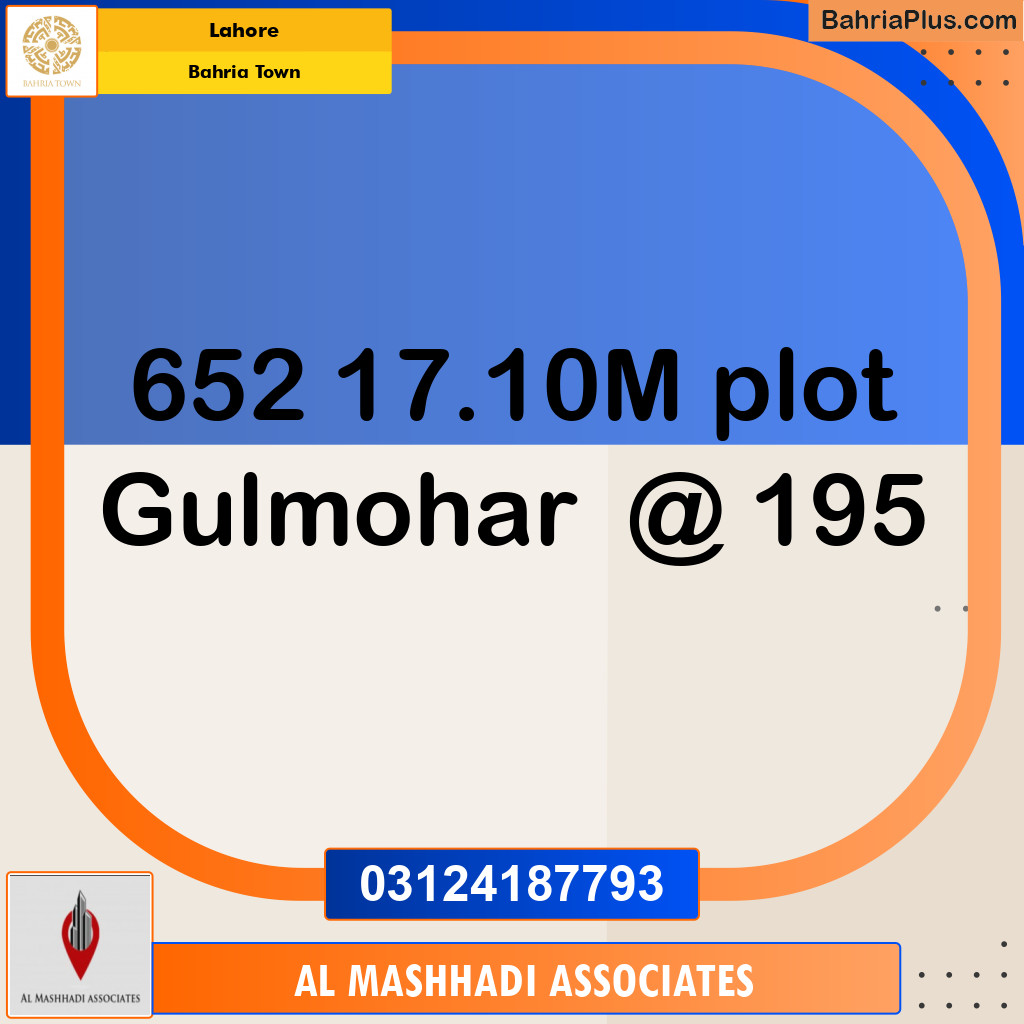 Residential Plot for Sale in Bahria Town, Lahore - (BP-123559)