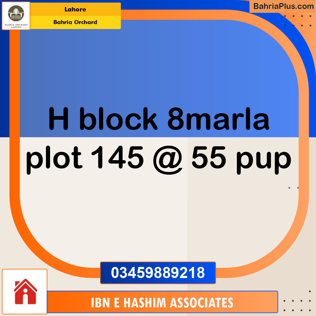 Residential Plot for Sale in Bahria Orchard, Lahore - (BP-123581)