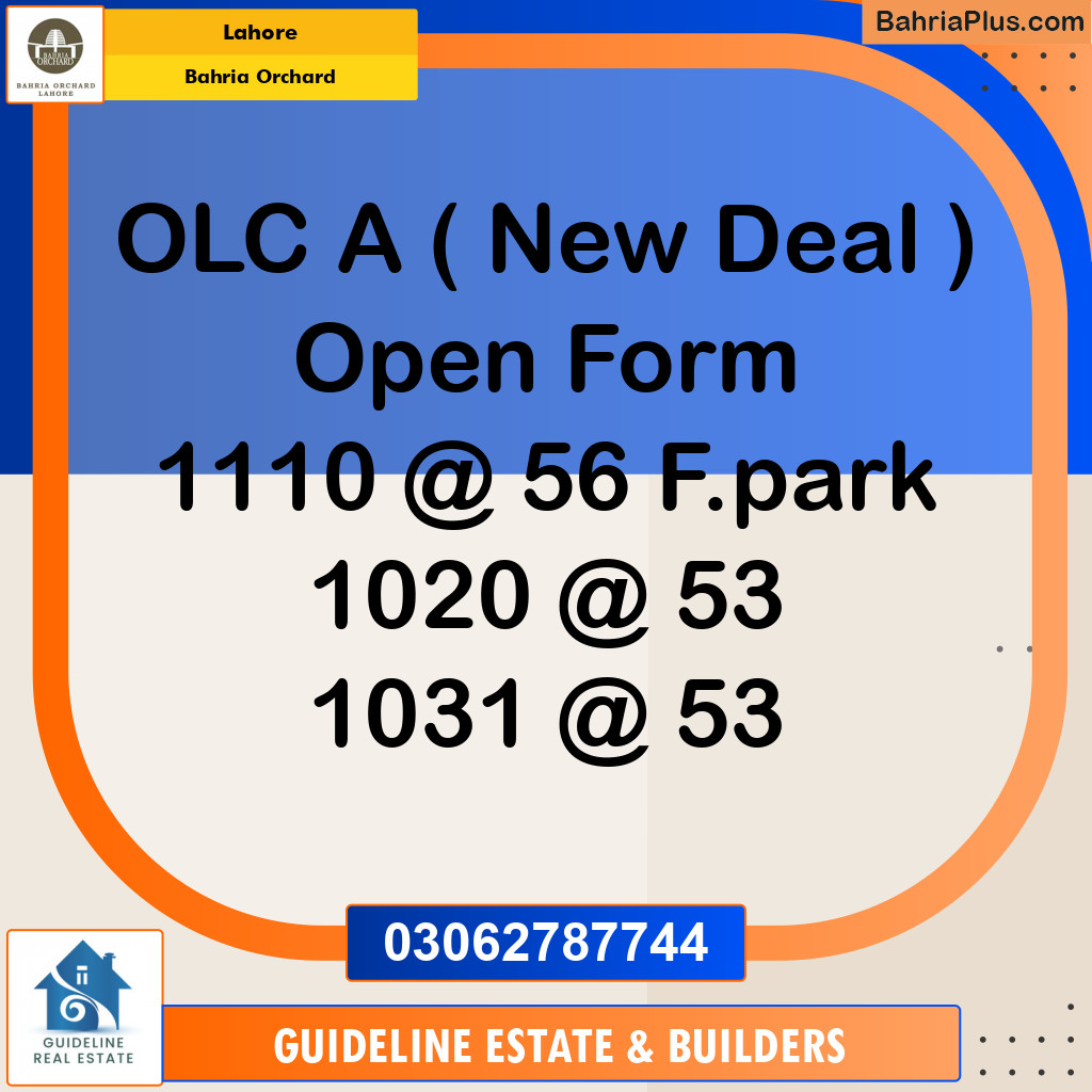 Residential Plot for Sale in Bahria Orchard, Lahore - (BP-123583)