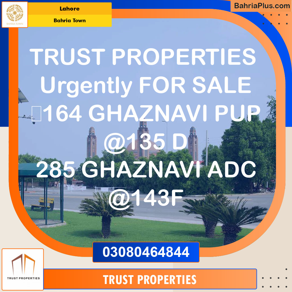 Residential Plot for Sale in Bahria Town, Lahore - (BP-123773)