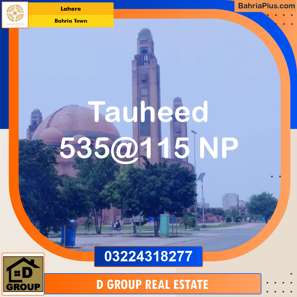 Residential Plot for Sale in Bahria Town, Lahore - (BP-123800)