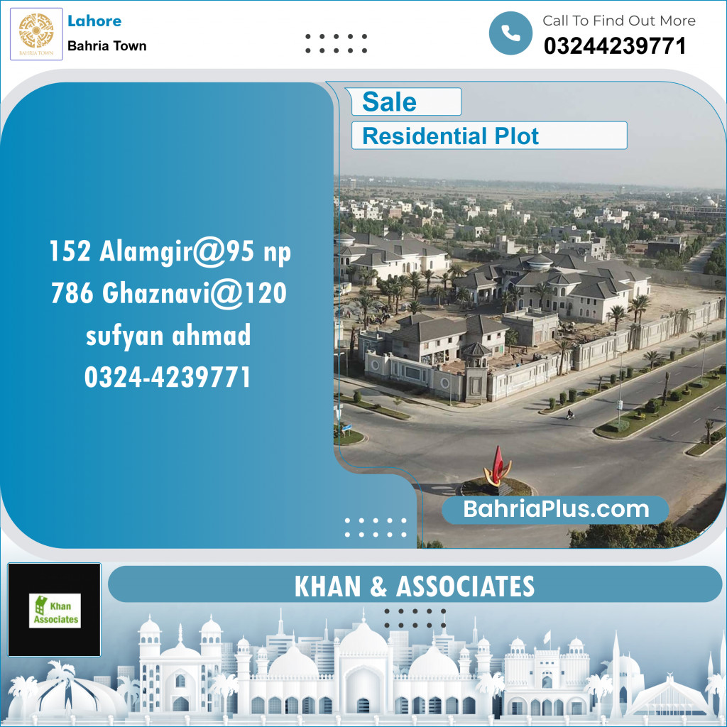 Residential Plot for Sale in Bahria Town, Lahore - (BP-123817)