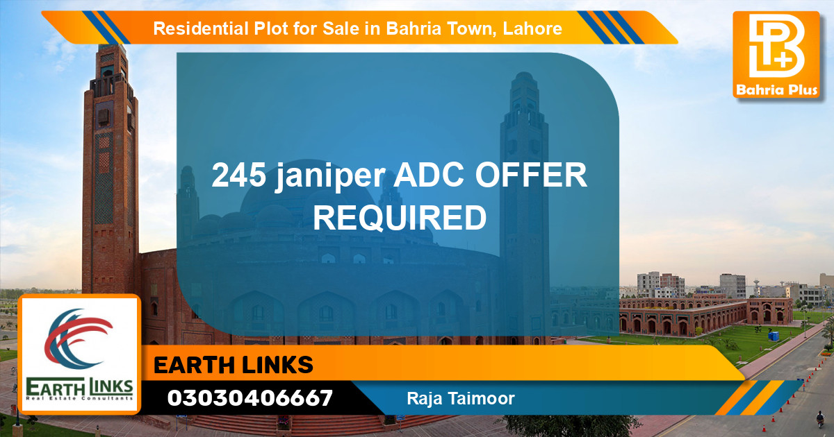 Residential Plot for Sale in Bahria Town, Lahore - (BP-123827)