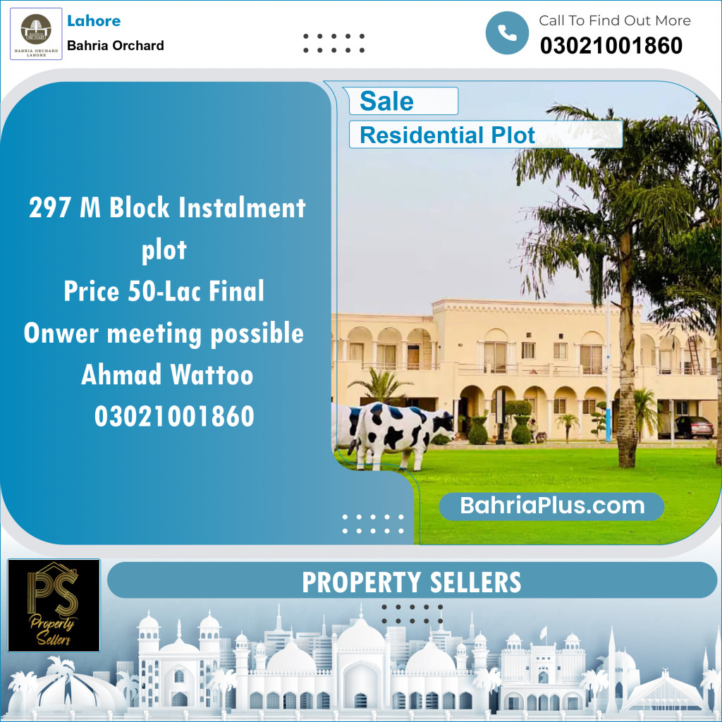 Residential Plot for Sale in Bahria Orchard, Lahore - (BP-123881)