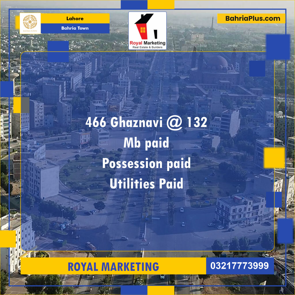 Residential Plot for Sale in Bahria Town, Lahore - (BP-123897)