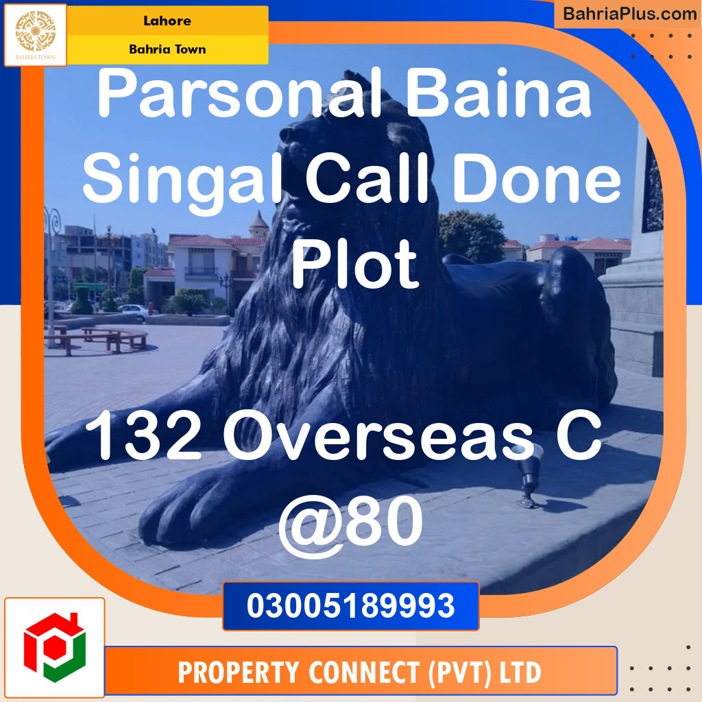 Residential Plot for Sale in Bahria Town, Lahore - (BP-123905)