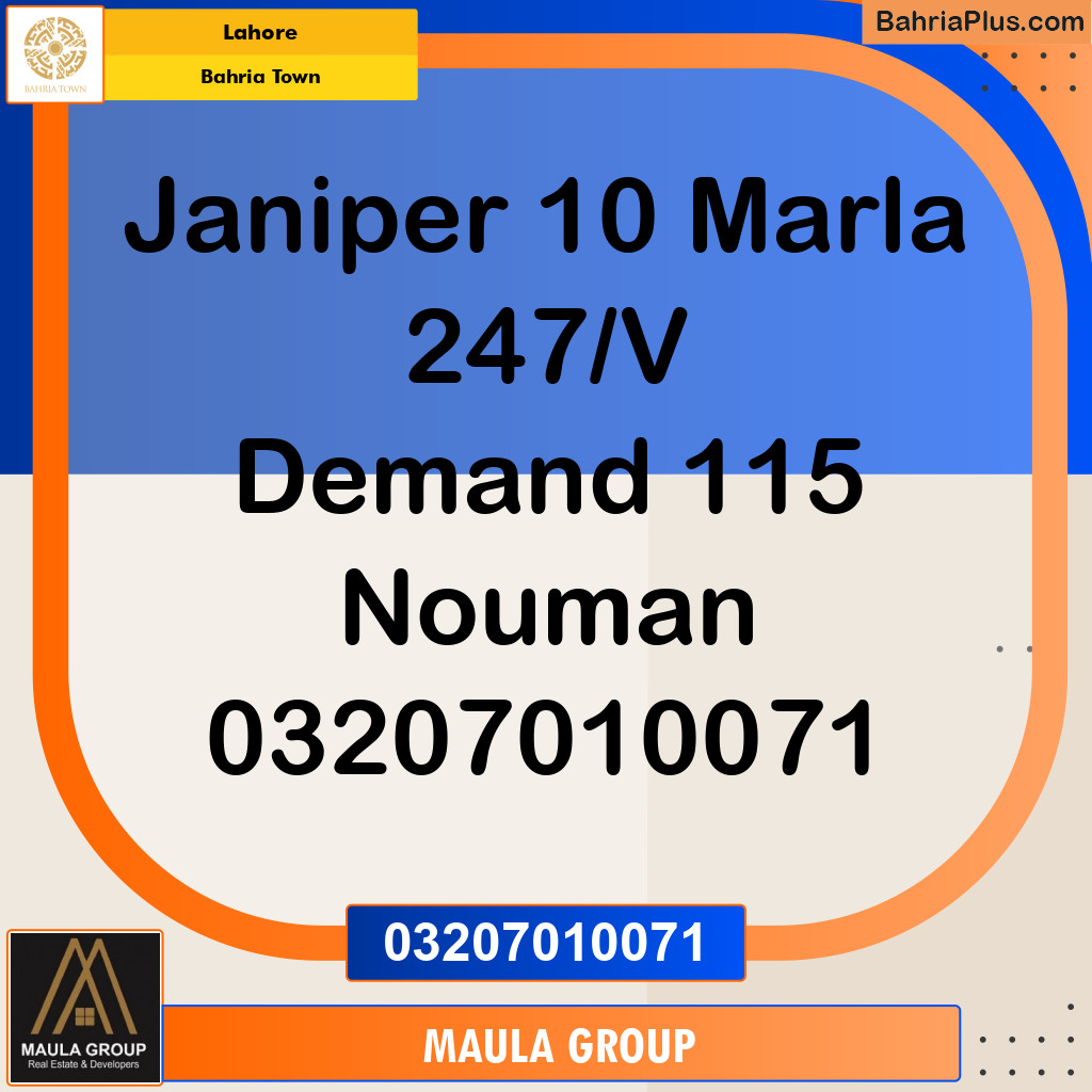 Residential Plot for Sale in Bahria Town, Lahore - (BP-123935)