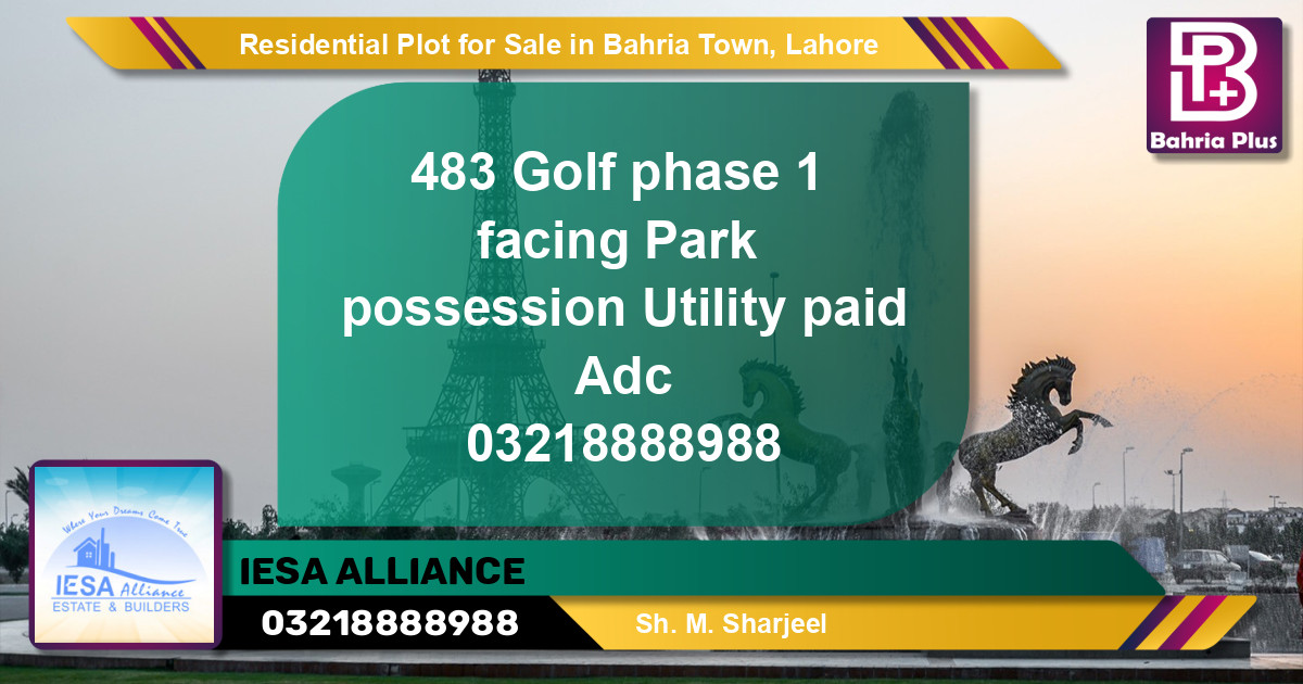 Residential Plot for Sale in Bahria Town, Lahore - (BP-124180)