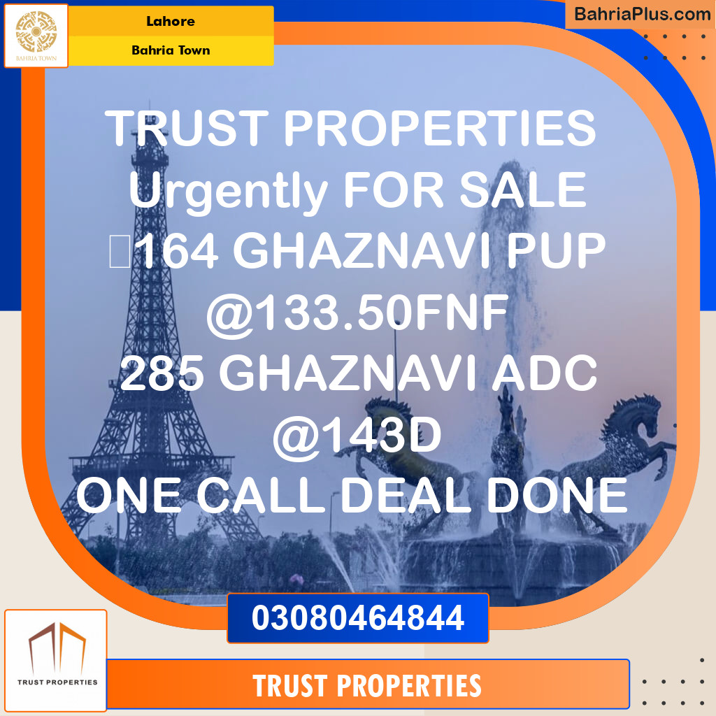 Residential Plot for Sale in Bahria Town, Lahore - (BP-124191)