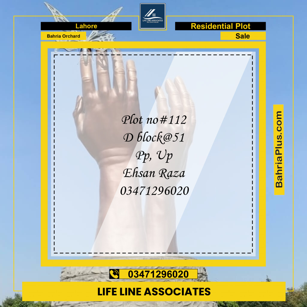 Residential Plot for Sale in Bahria Orchard, Lahore - (BP-124271)