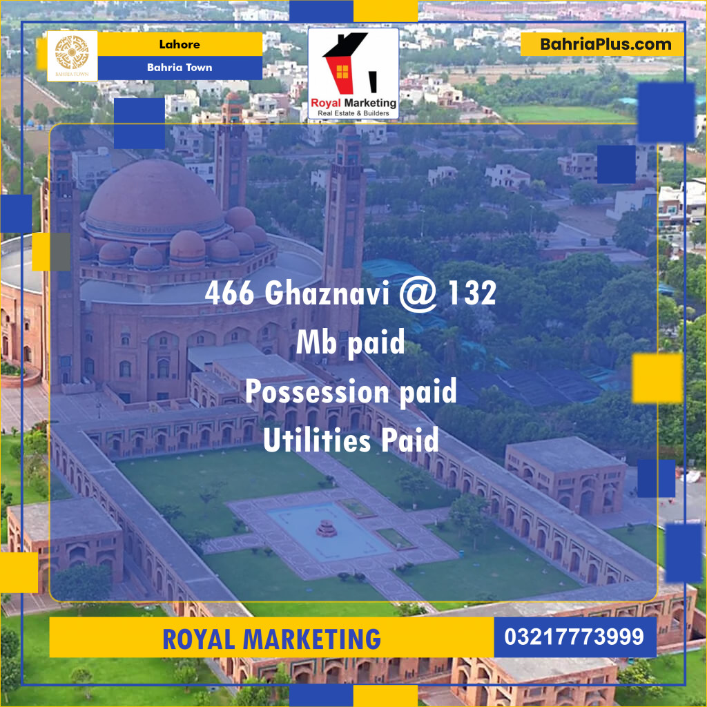 Residential Plot for Sale in Bahria Town, Lahore - (BP-124353)