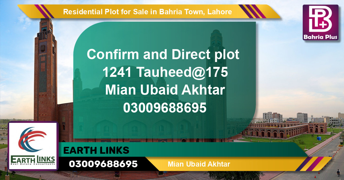 Residential Plot for Sale in Bahria Town, Lahore - (BP-124400)