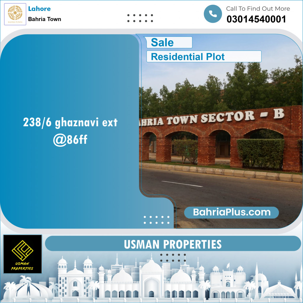 Residential Plot for Sale in Bahria Town, Lahore - (BP-124497)
