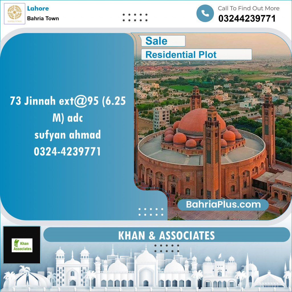 Residential Plot for Sale in Bahria Town, Lahore - (BP-124519)