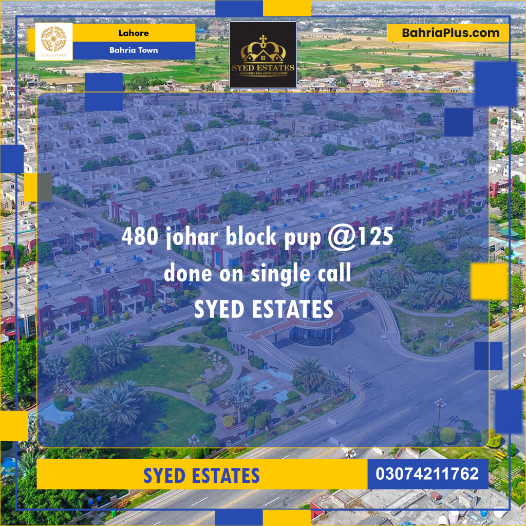 Residential Plot for Sale in Bahria Town, Lahore - (BP-124809)