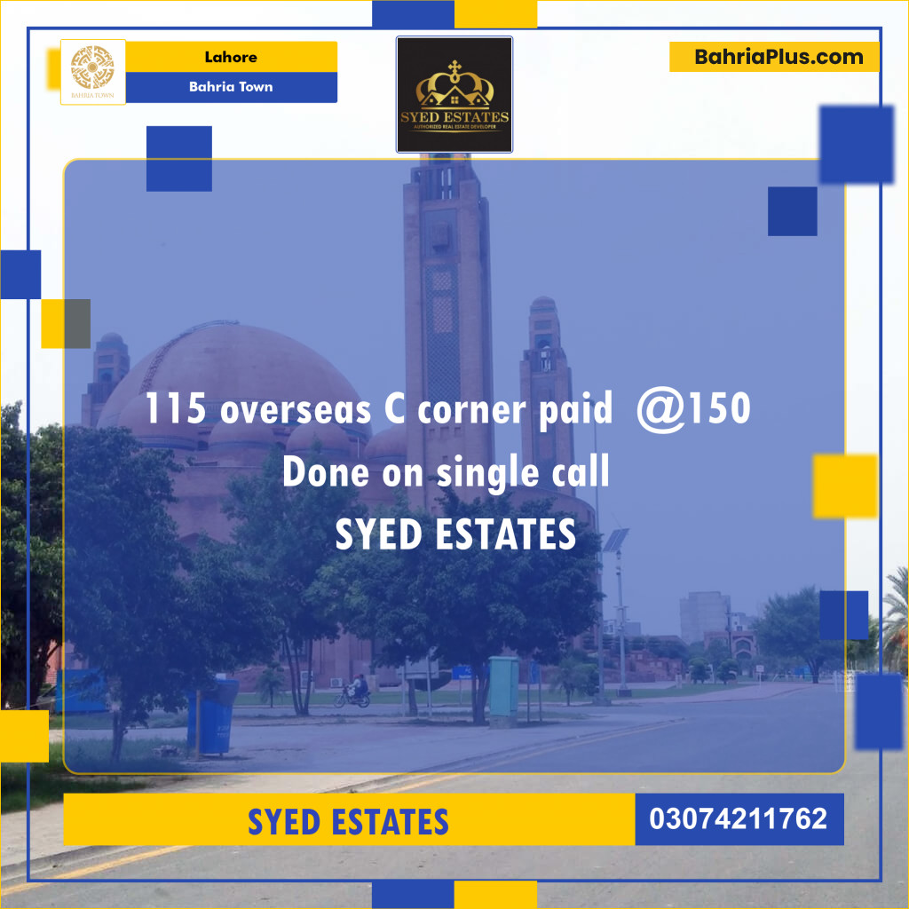 Residential Plot for Sale in Bahria Town, Lahore - (BP-124938)