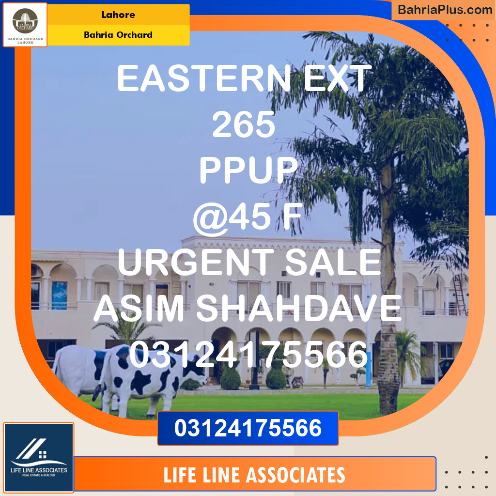 Residential Plot for Sale in Bahria Orchard, Lahore - (BP-124987)