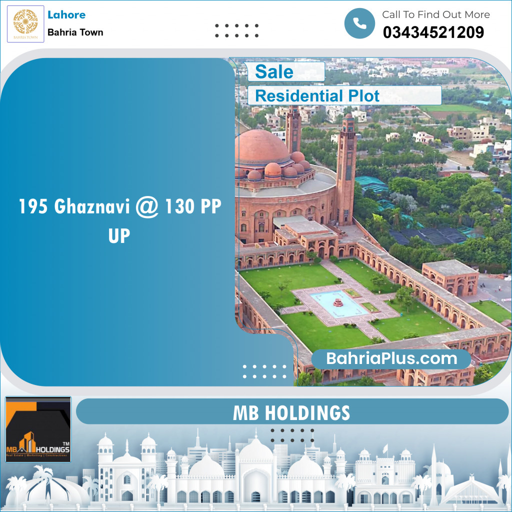 Residential Plot for Sale in Bahria Town, Lahore - (BP-125023)