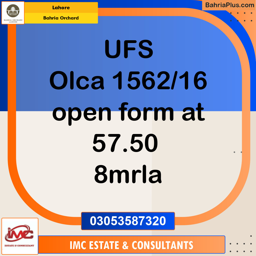 Residential Plot for Sale in Bahria Orchard, Lahore - (BP-125091)