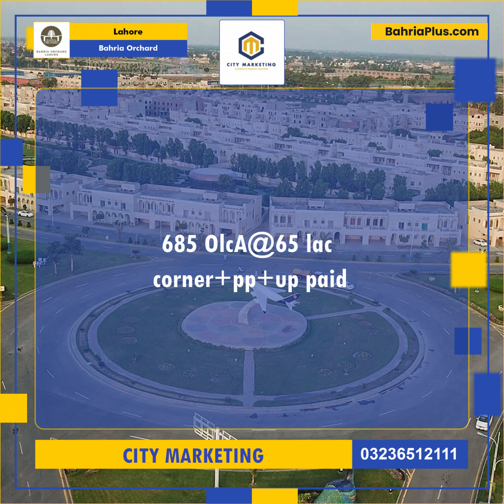Residential Plot for Sale in Bahria Orchard, Lahore - (BP-125194)