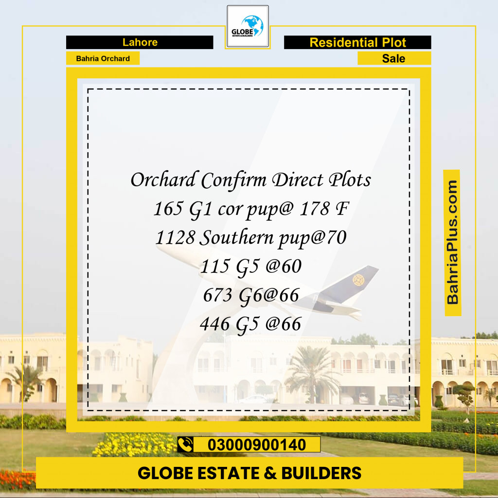Residential Plot for Sale in Bahria Orchard, Lahore - (BP-125318)