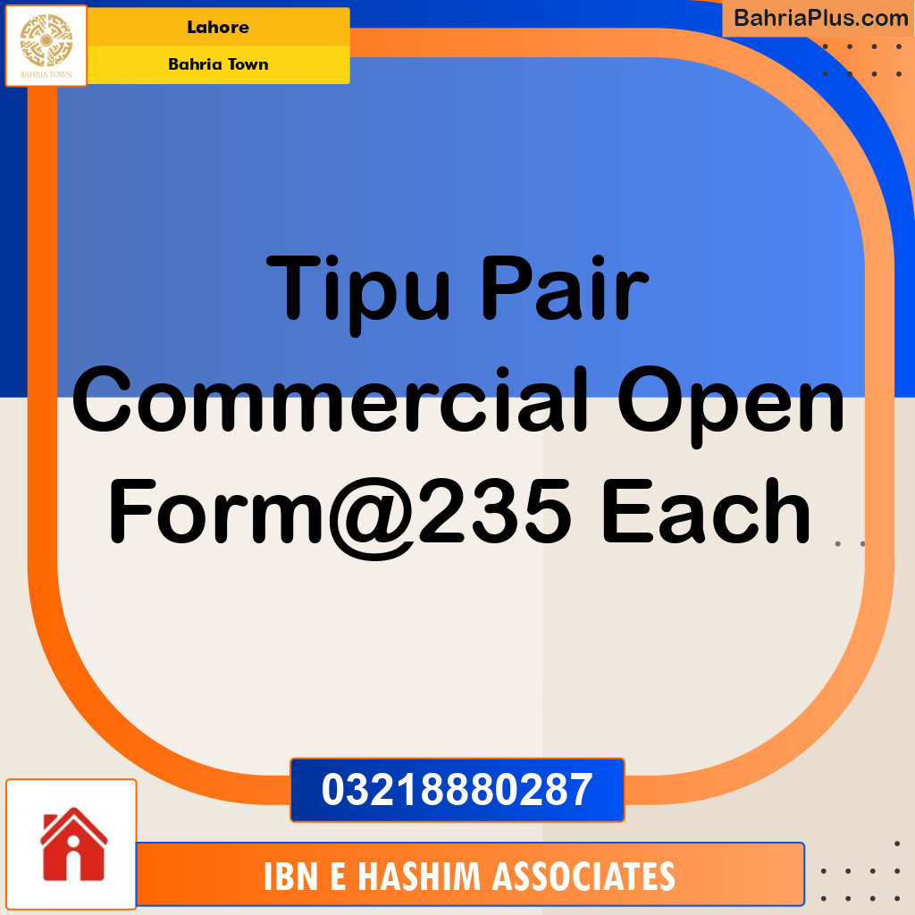 Commercial Plot for Sale in Bahria Town, Lahore - (BP-125323)