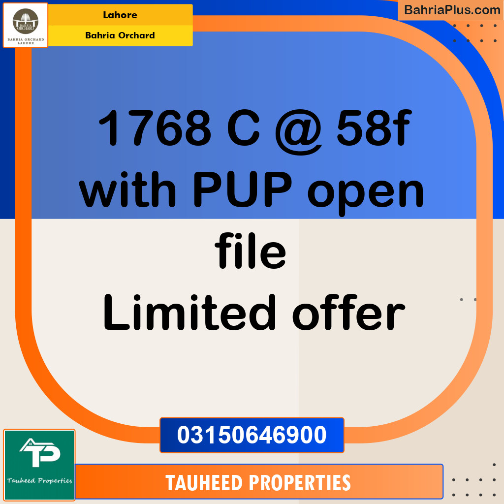 Residential Plot for Sale in Bahria Orchard, Lahore - (BP-125419)