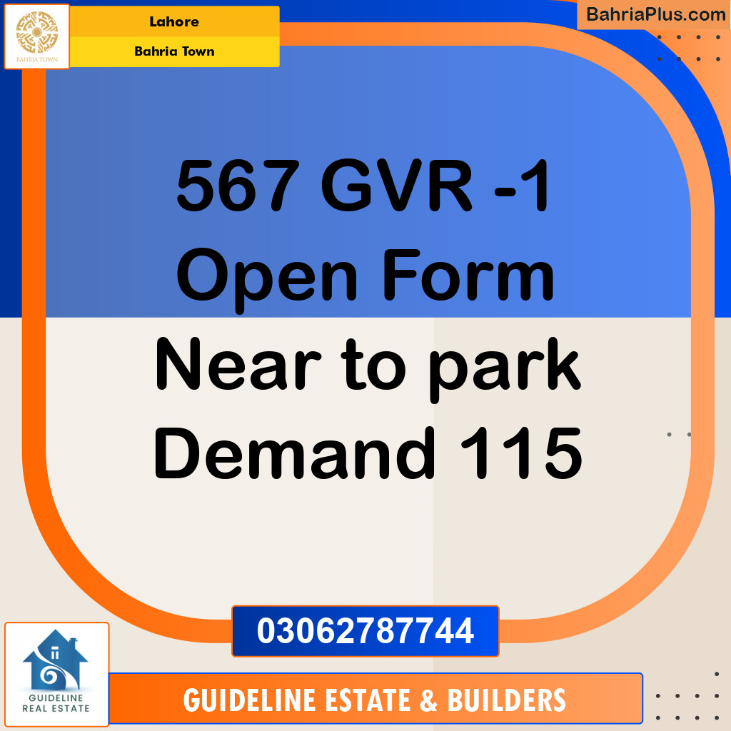 Residential Plot for Sale in Bahria Town, Lahore - (BP-125515)
